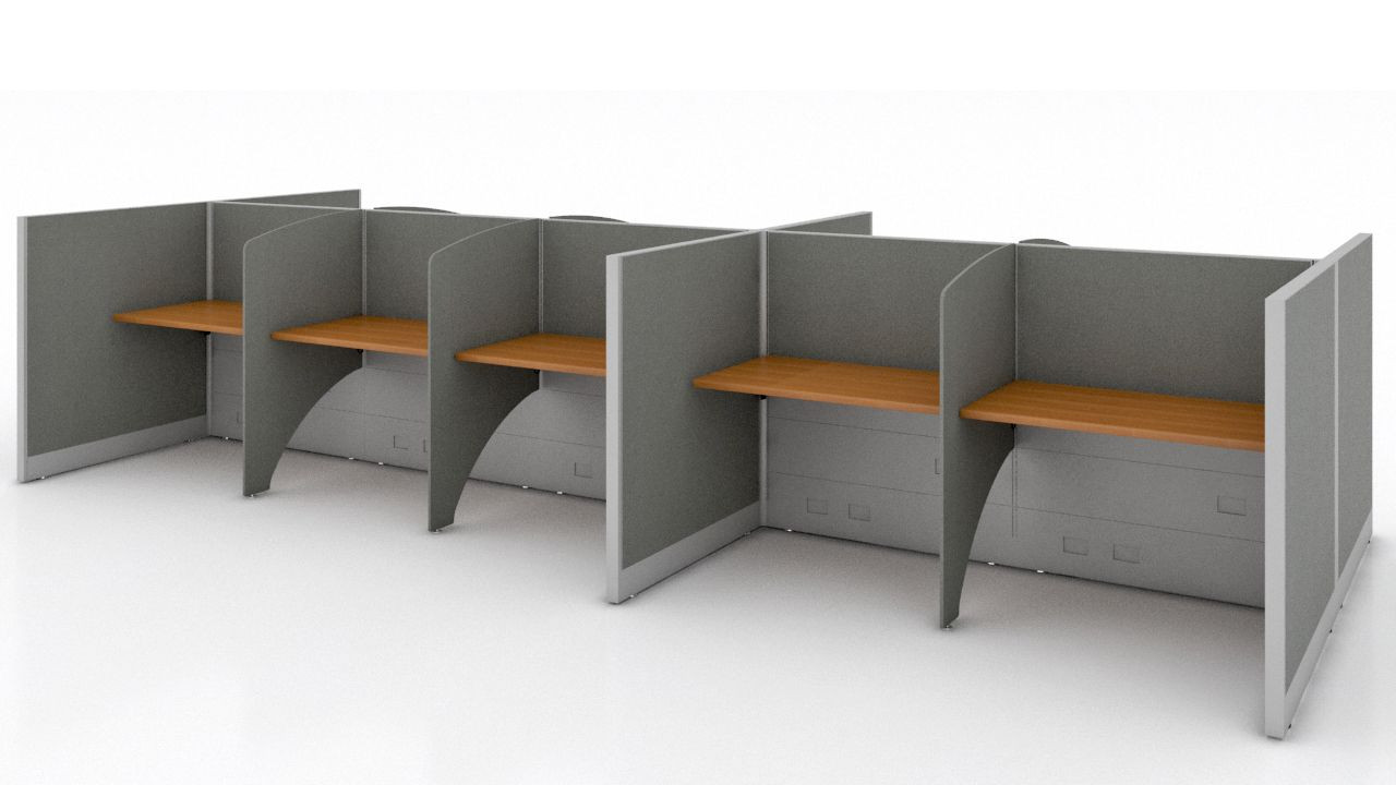 Galería de Módulo Call center con costado alto para 10  personas