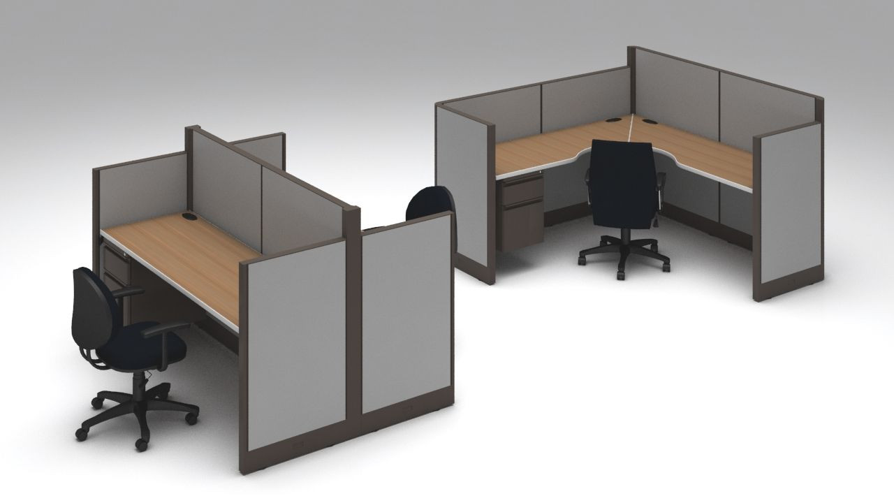 Galería de Modulo de trabajo para 3 personas 1 escuadras de trabajo y dos espacios recto